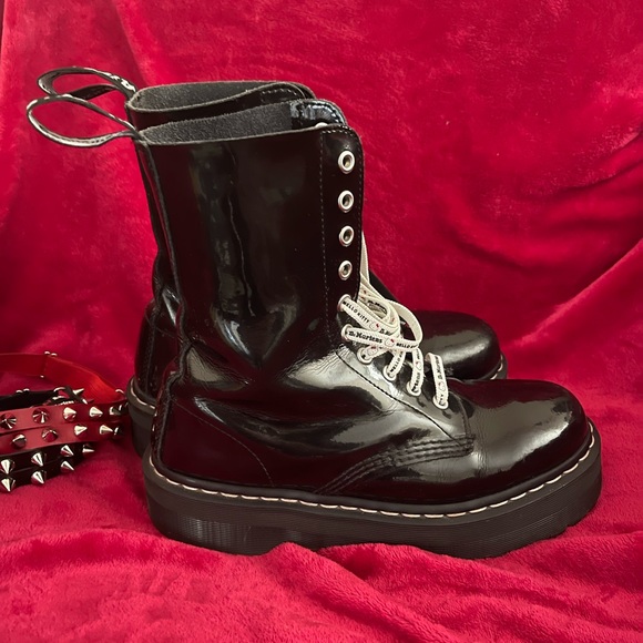 rare dr.martens aggy 1490 patent boot - Picture 4 of 9